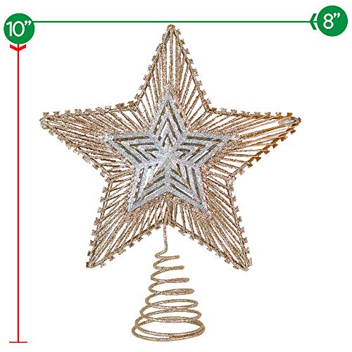 Foto 6 pulgar | Adorno Navideño Con Purpurina Para Árbol De Estrellas De Bel - Venta Internacional.