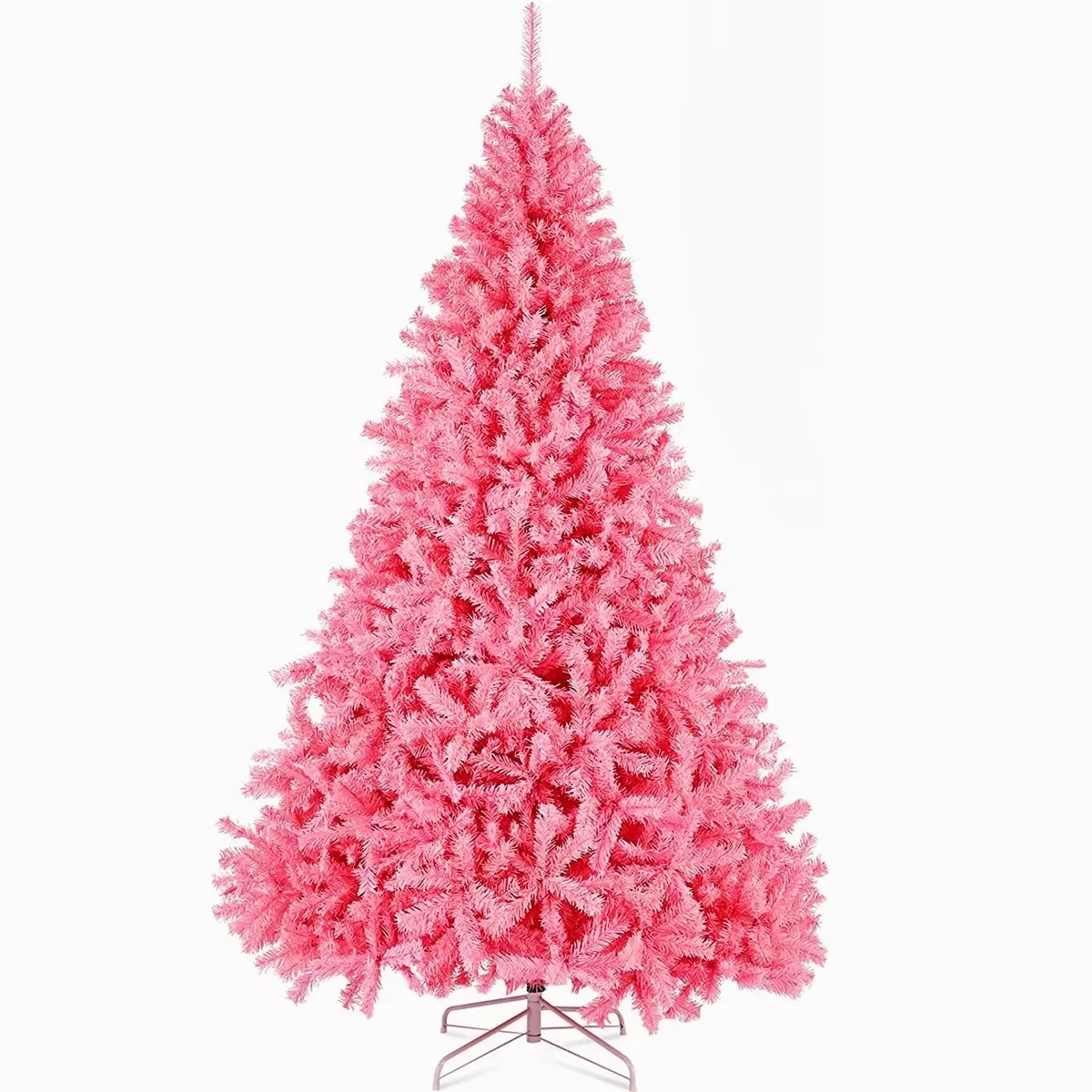 Foto 2 pulgar | Árbol De Navidad Artificial Pino Rosa Ramas Frondosas 1.95m Rosa