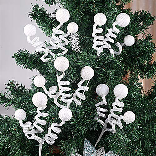 Foto 4 pulgar | Set De Decoración Para Árbol De Navidad, Bola De Lentejuelas Blancas Zhanyigy - Venta Internacional.