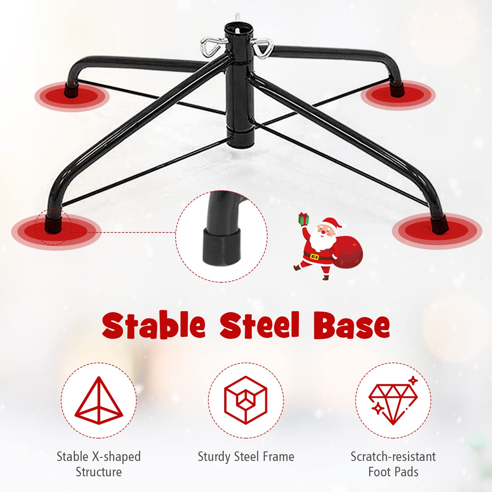 Foto 6 pulgar | Árbol de Navidad Goplus De 1.5 M Con 220 Puntas De Rama - Venta Internacional
