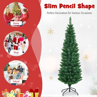 Foto 6 | Árbol de Navidad Goplus De 1.5 M Con 220 Puntas De Rama - Venta Internacional