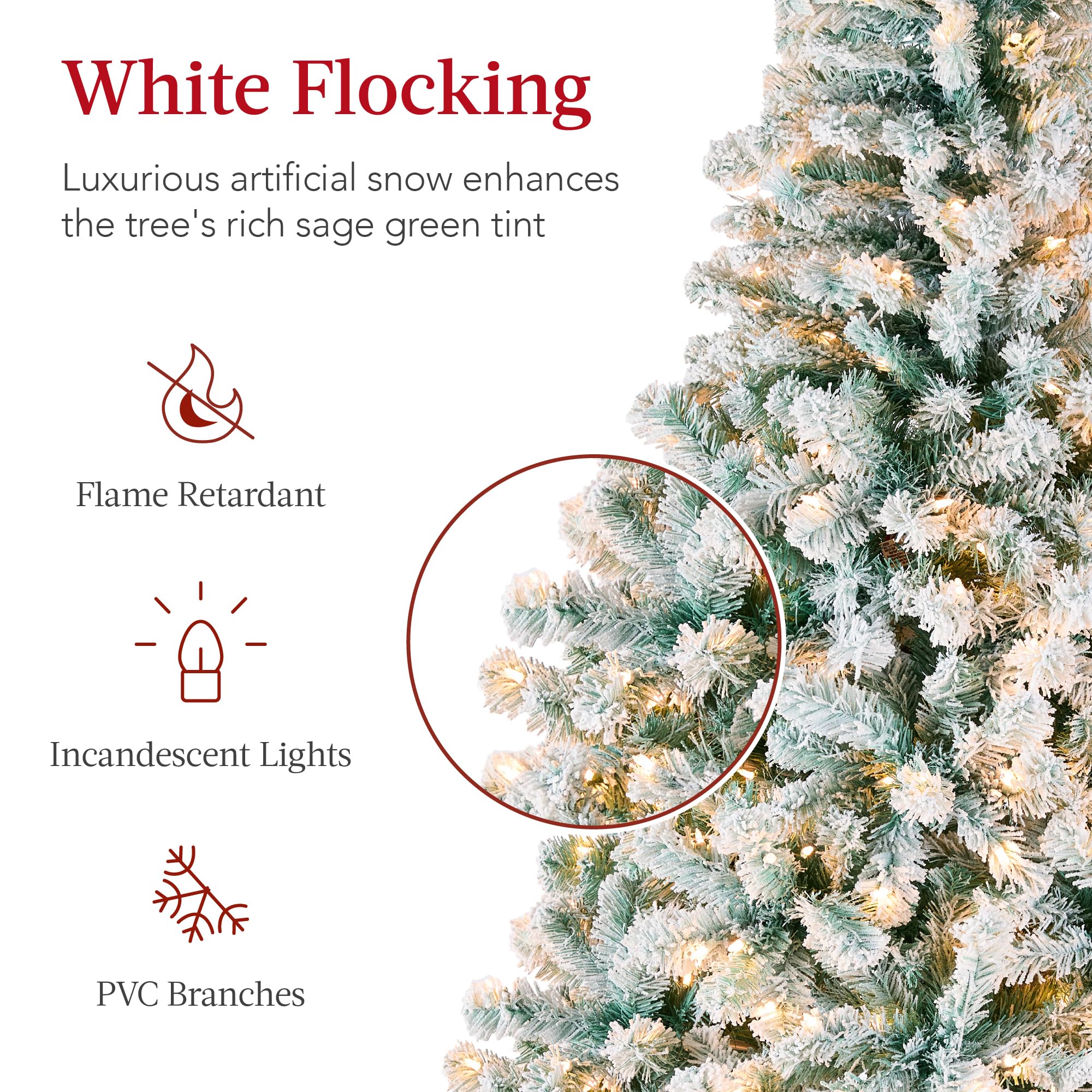 Foto 4 pulgar | Árbol De Navidad Best Choice Products Preiluminado De 9 Pies Con 900 Luces - Venta Internacional.