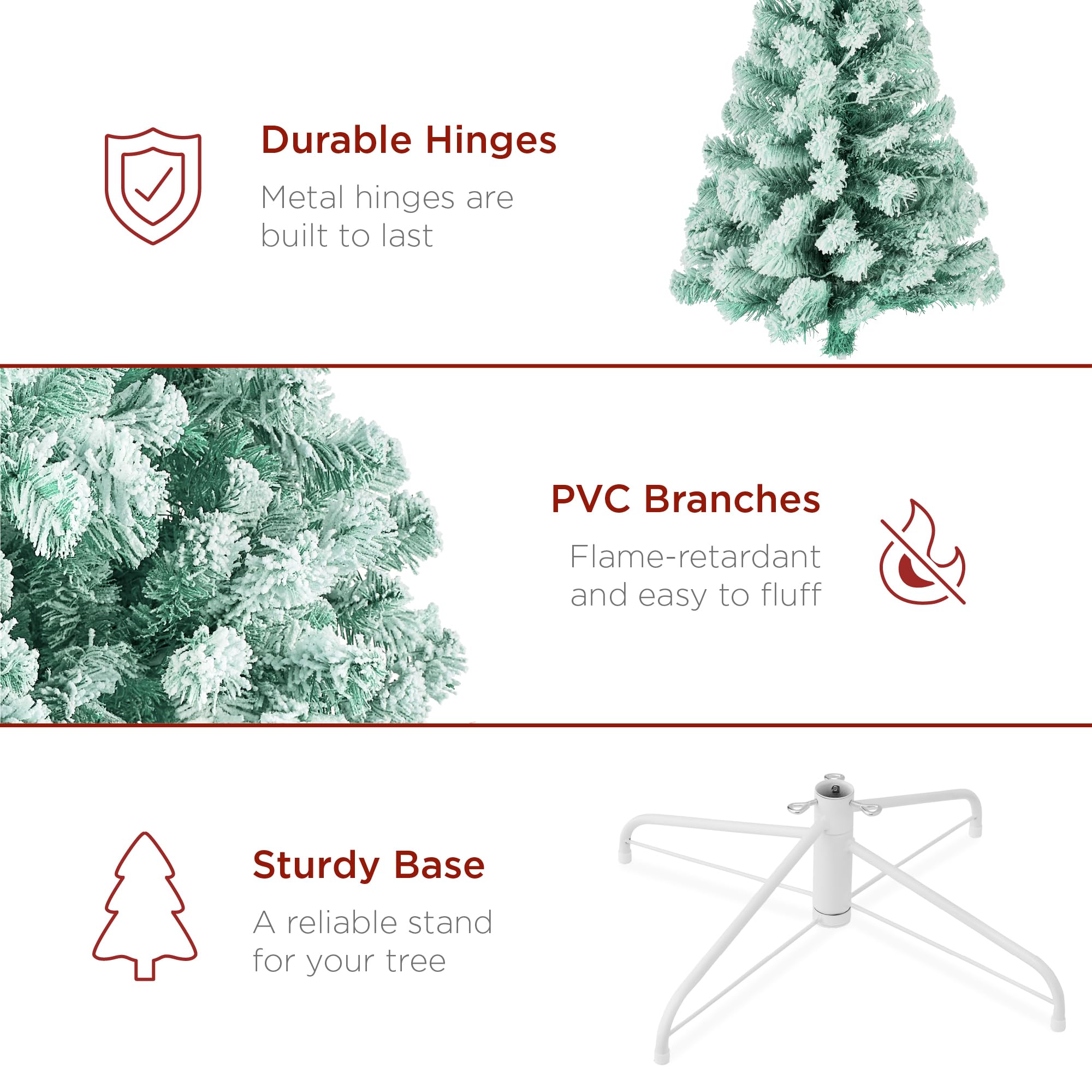 Foto 6 | Árbol De Navidad Best Choice Products Preiluminado De 9 Pies Con 900 Luces - Venta Internacional.
