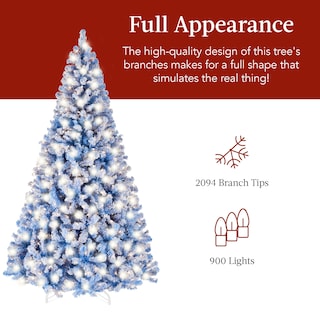 Foto 5 | Árbol De Navidad Best Choice Products, Azul Preiluminado, 9 Pies Con 900 Luces - Venta Internacional.
