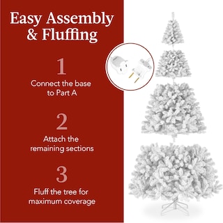 Foto 4 | Árbol De Navidad Best Choice Products Preiluminado De 9 Pies Con 900 Luces - Venta Internacional.