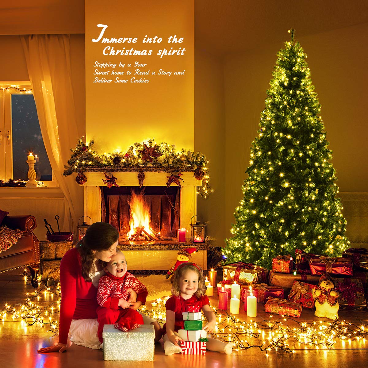 Foto 3 pulgar | Árbol de Navidad Goplus con Luces Led-Venta Internacional