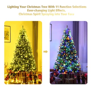 Foto 6 | Árbol de Navidad Goplus con Luces Led-Venta Internacional