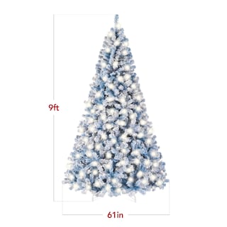 Foto 7 | Árbol De Navidad Best Choice Products, Color Azul Hielo, Preiluminado, 9 Pies - Venta Internacional.