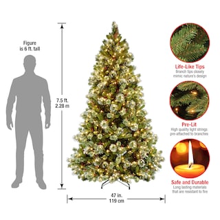 Foto 3 | Árbol De Navidad De National Tree Company Wintry Pine, 7.5 Pies - Venta Internacional.