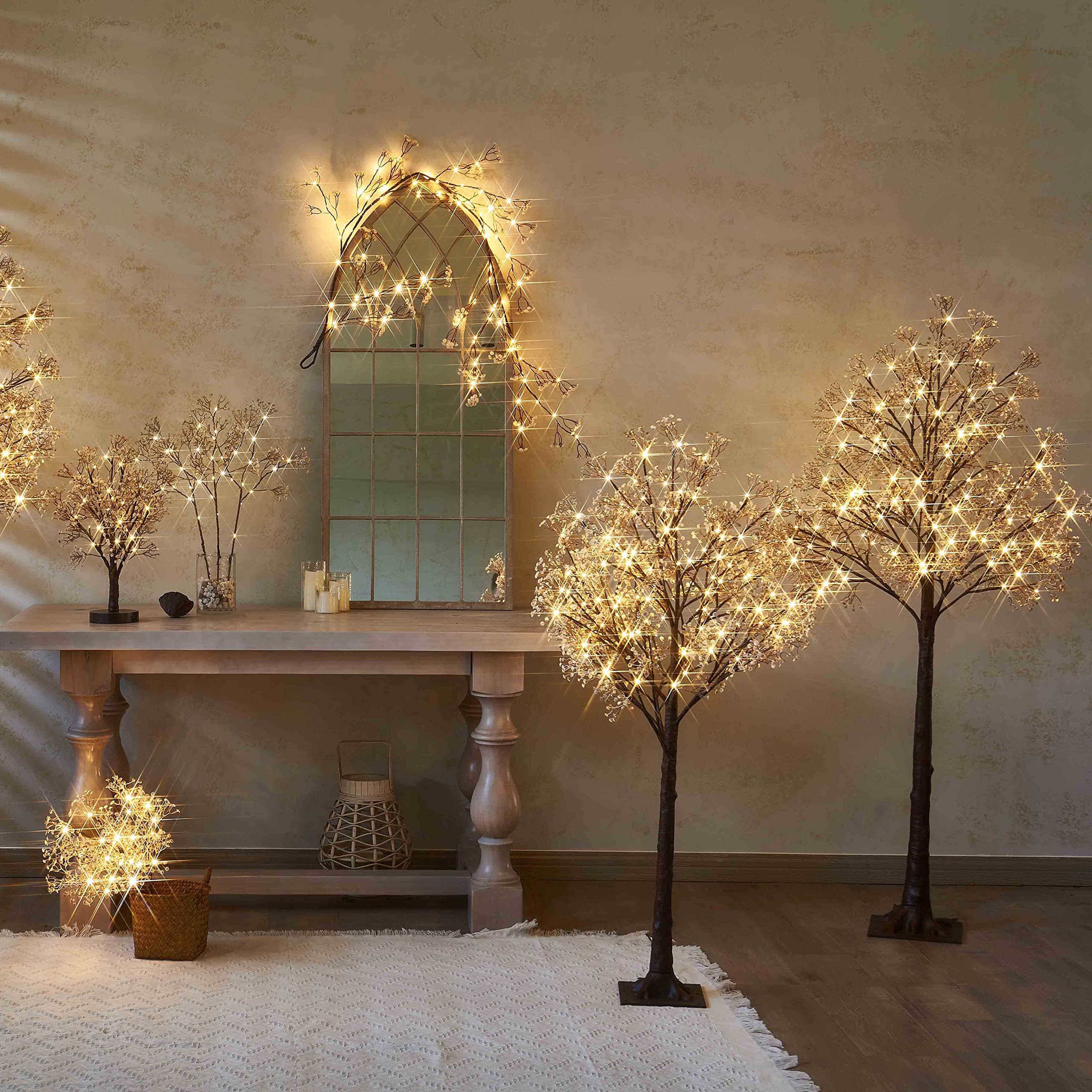 Foto 5 | Árbol Artificial Con Forma De Aliento Para Bebés Hairui, 5 Pies, Con Luces - Venta Internacional.