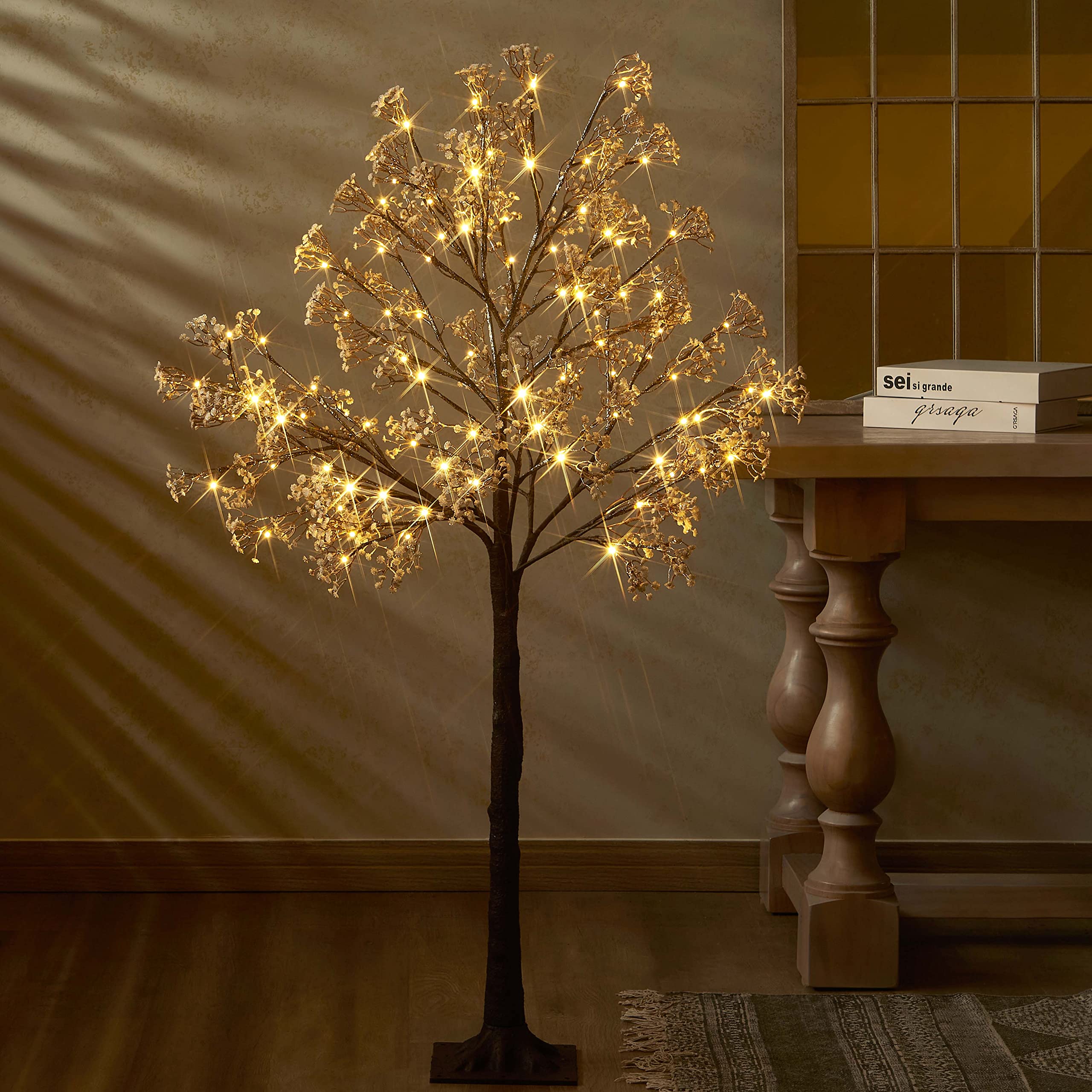 Foto 6 | Árbol Artificial Con Forma De Aliento Para Bebés Hairui, 5 Pies, Con Luces - Venta Internacional.