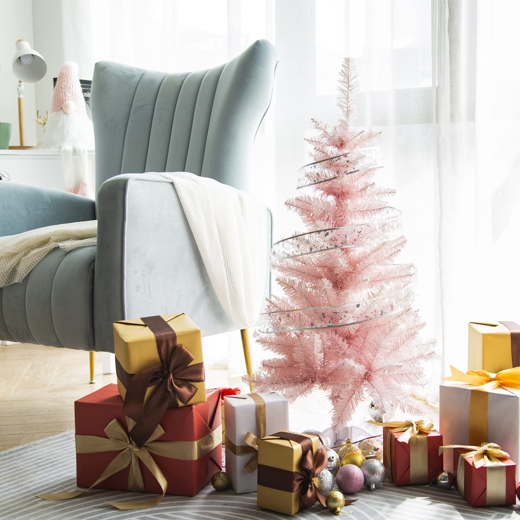 Foto 6 pulgar | Árbol De Navidad Senjie con Luces-Venta Internacional