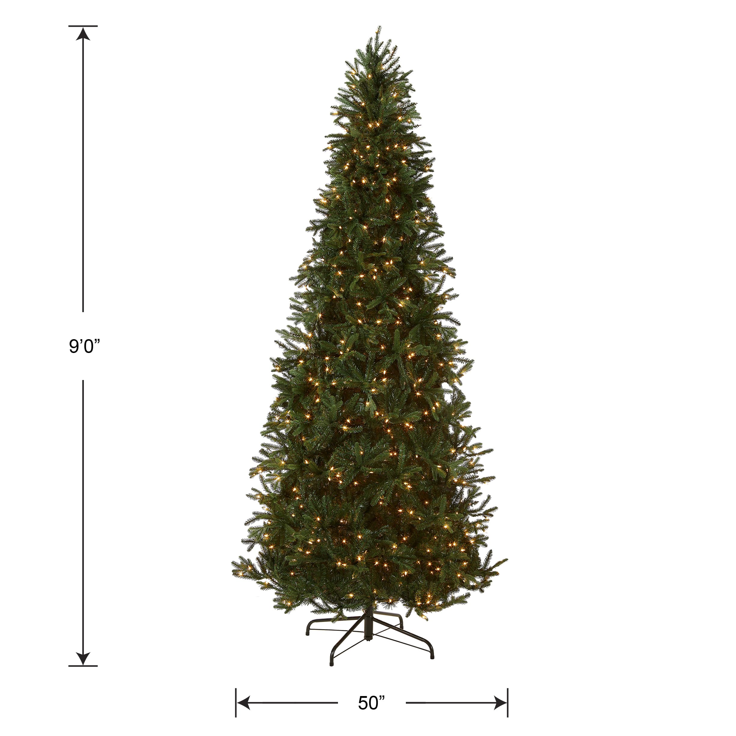 Foto 7 pulgar | Árbol de Navidad Abeto Tiffany de National Tree Company 9 Pies con Luces - Venta Internacional