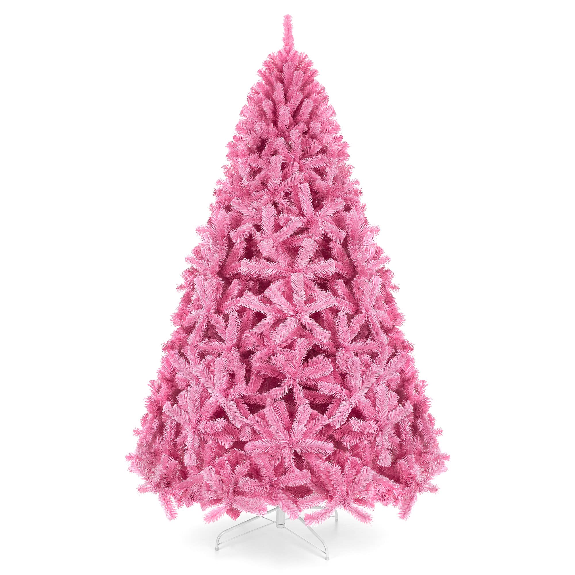 Árbol De Navidad Best Choice Products, Rosa, 6 Pies Con 947 Puntas De Rama - Venta Internacional. $2,858