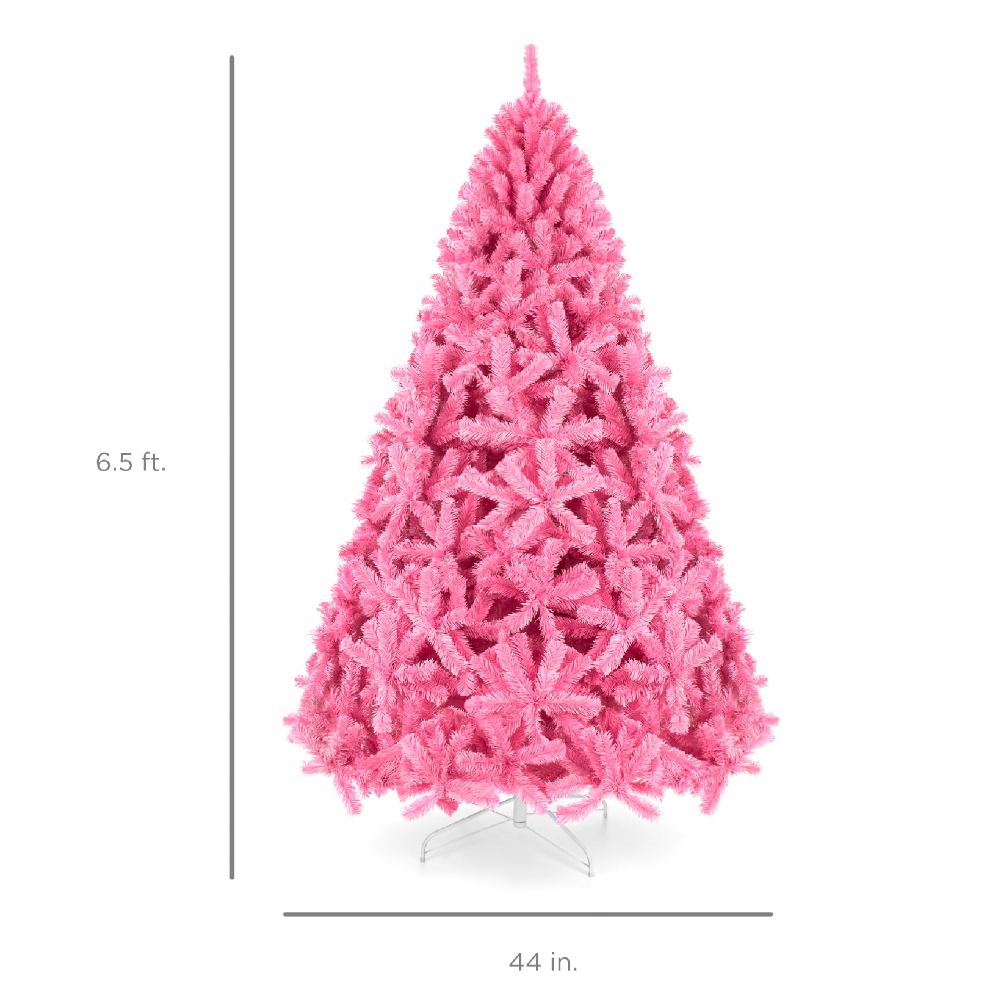 Foto 7 | Árbol De Navidad Best Choice Products, Rosa, 6 Pies Con 947 Puntas De Rama - Venta Internacional.