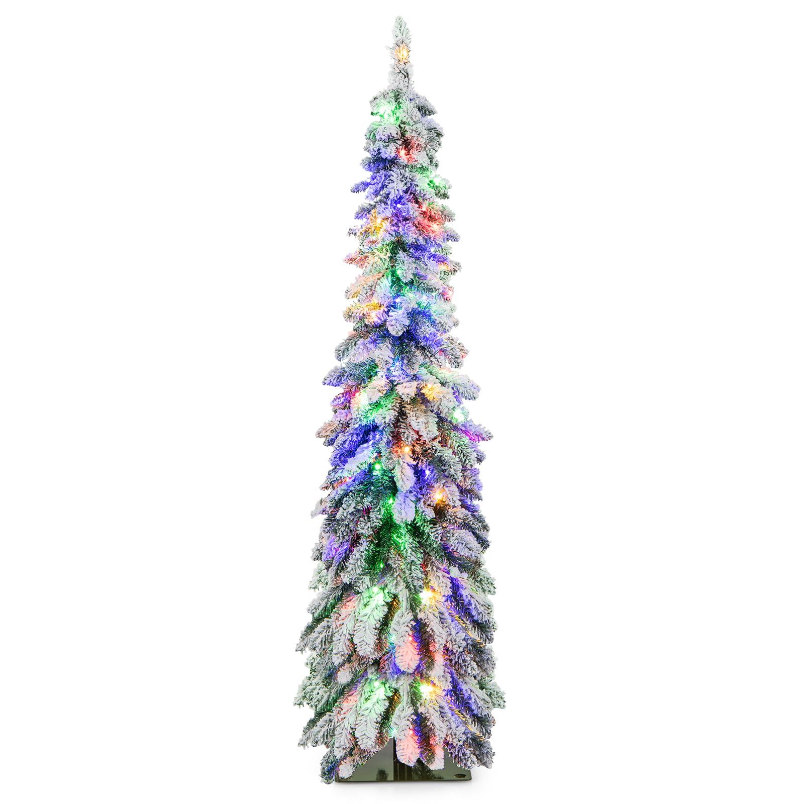 Foto 2 pulgar | Lápiz Flocado Preiluminado Christmas Tree Goplus De 1,5 M Con 150 Led - Venta Internacional.