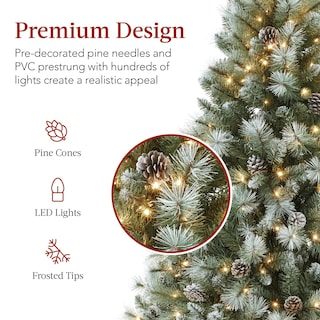 Foto 3 | Árbol de Navidad Best Choice Products Pino Escocés Preiluminado de 9 Pies - Venta Internacional