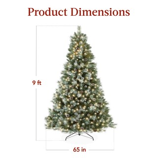 Foto 7 | Árbol de Navidad Best Choice Products Pino Escocés Preiluminado de 9 Pies - Venta Internacional
