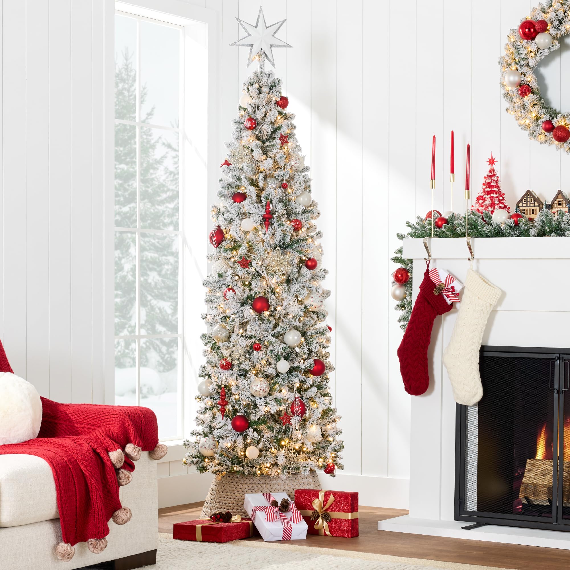 Foto 3 pulgar | Lápiz Flocado Christmas Tree Best Choice Products De 12 Pies - Venta Internacional.