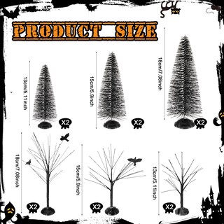 Foto 2 | Árbol de Navidad de Mesa Sumind 12 Piezas-Venta Internacional