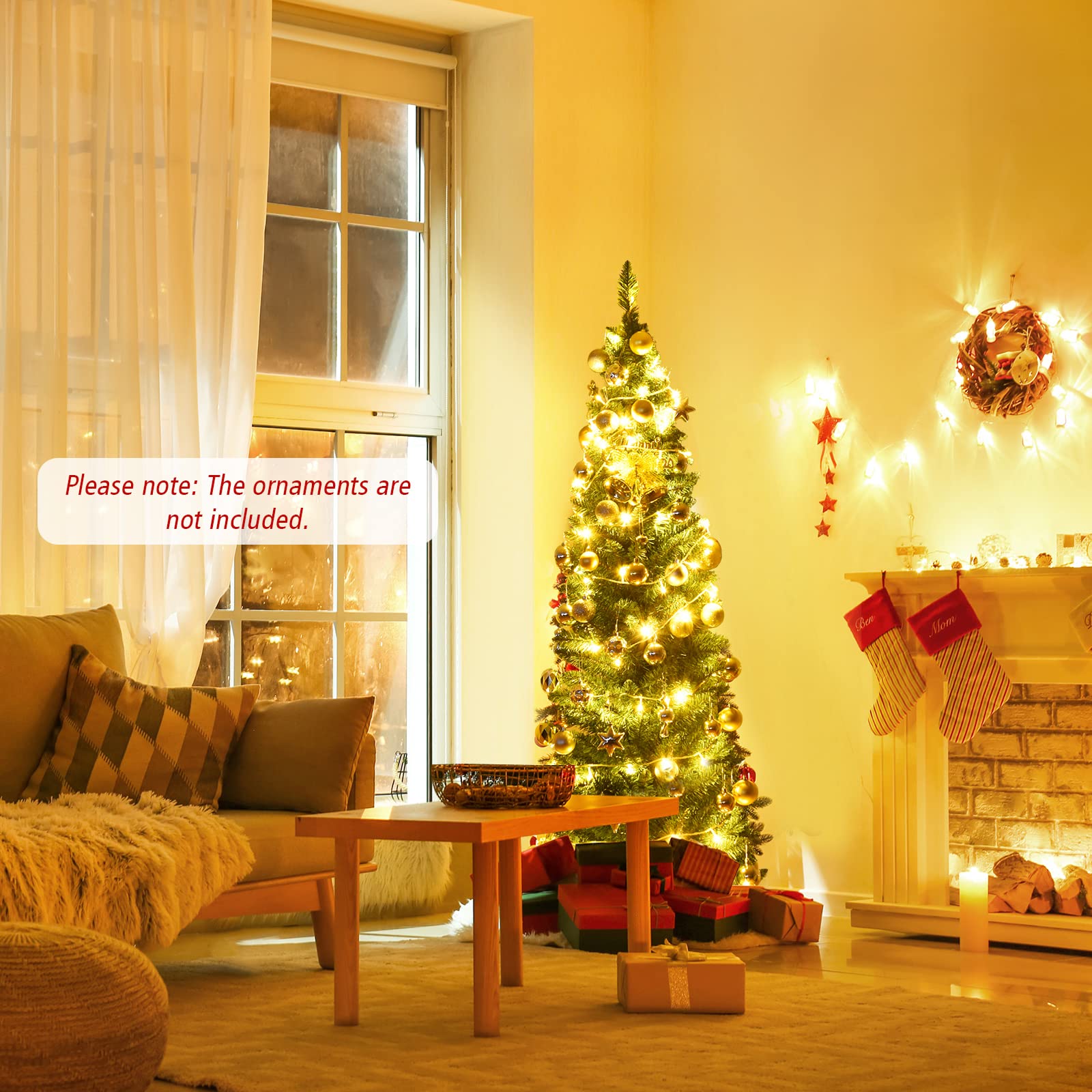 Foto 4 | Árbol de Navidad Giantex de 1.8 m-Venta Internacional