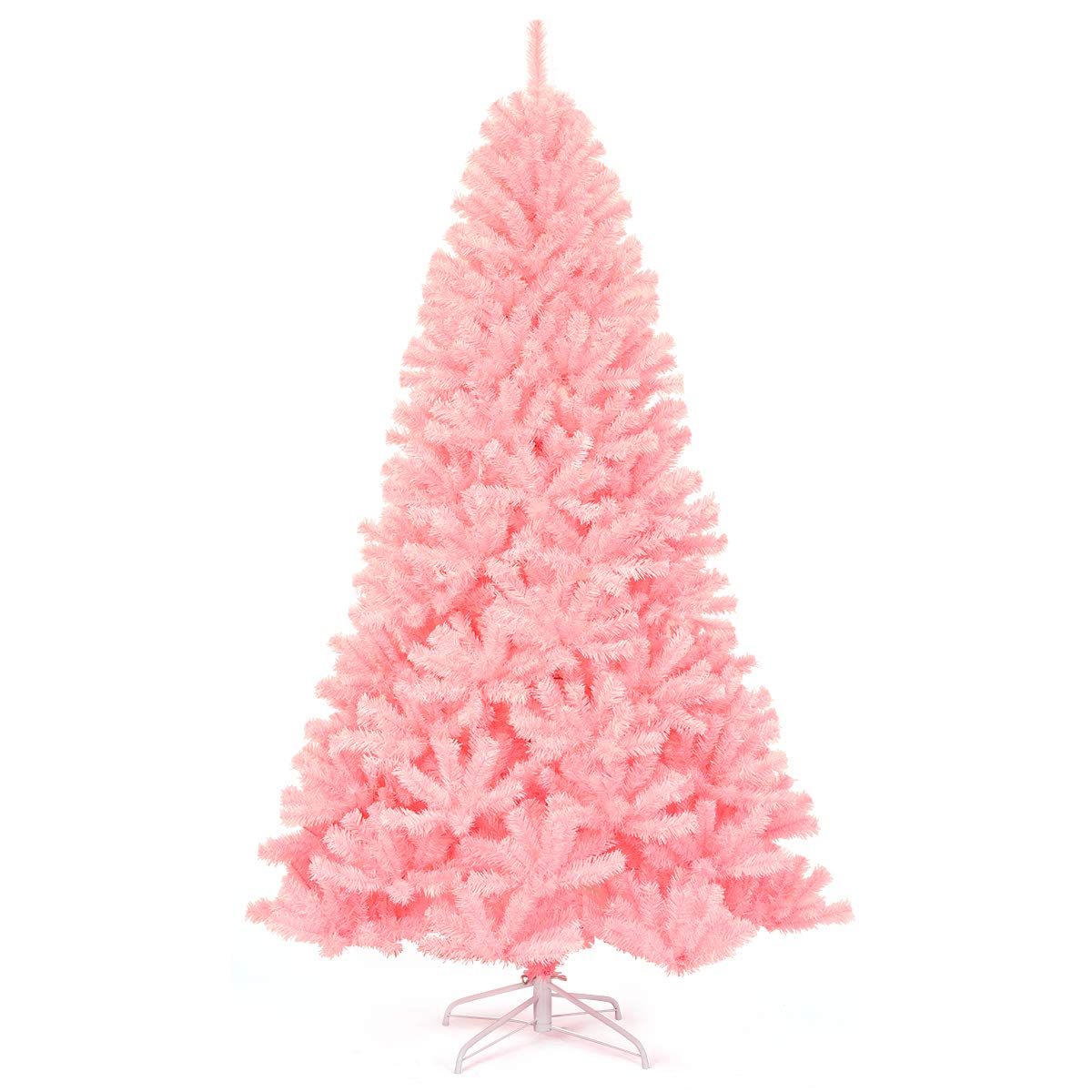Foto 2 pulgar | Árbol De Navidad Goplus Artificial Rosa Sin Iluminación De 2,3 M Con Soporte - Venta Internacional.
