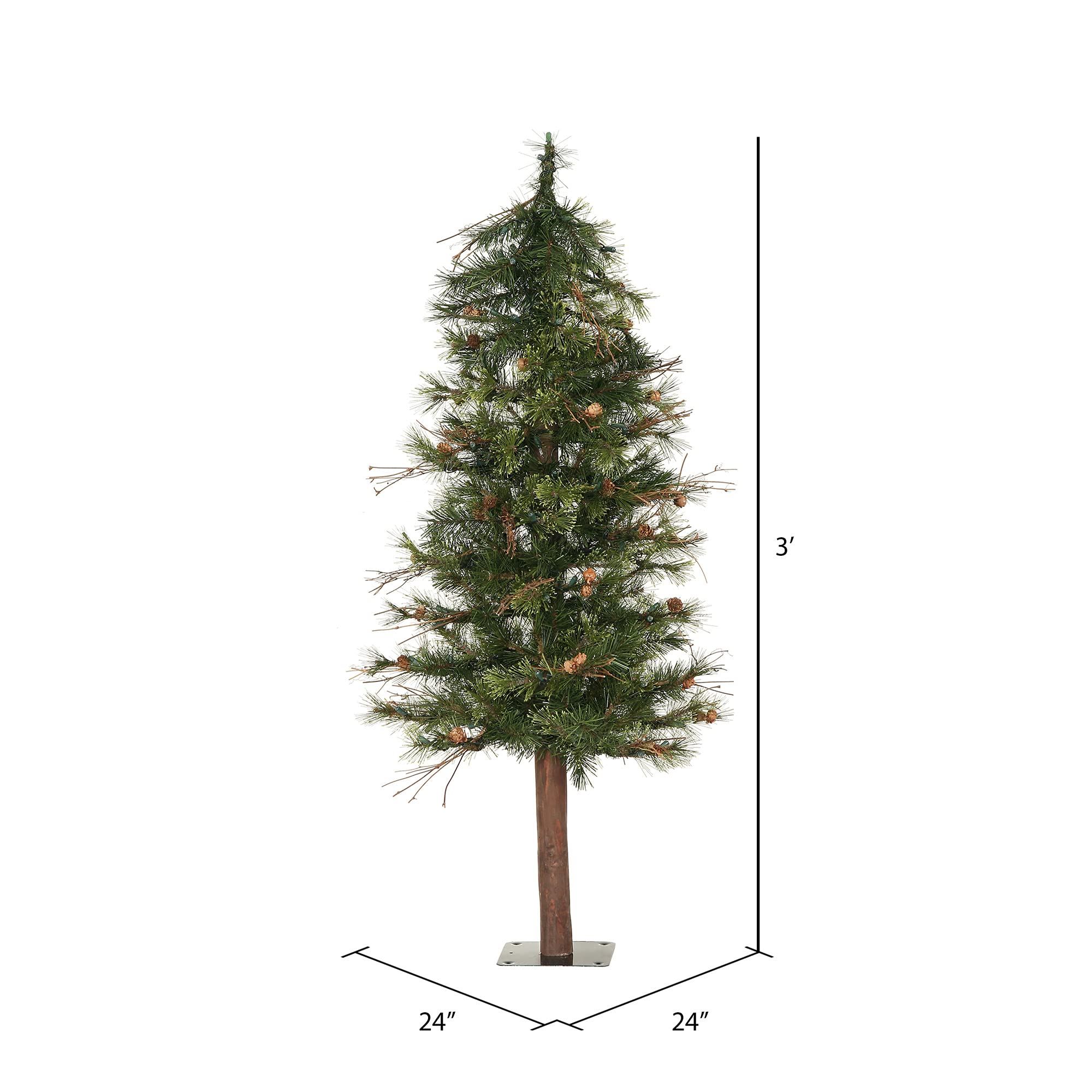 Foto 3 pulgar | Árbol De Navidad Vickerman Mixed Country Alpine 90 Cm Sin Iluminación - Venta Internacional.