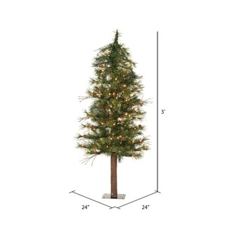 Foto 2 | Árbol De Navidad Vickerman Mixed Country Alpine De 90 Cm Con Luces - Venta Internacional.