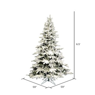 Foto 3 | Árbol De Navidad Vickerman Flocado En Abeto De Utica, 6.5 Pies, Sin Iluminación - Venta Internacional.