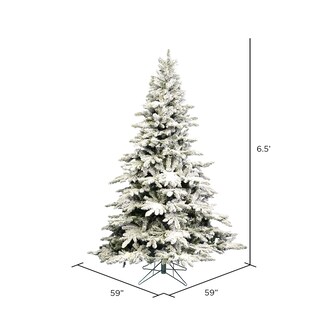 Foto 4 | Árbol De Navidad Vickerman Flocado En Abeto De Utica, 6.5 Pies, Sin Iluminación - Venta Internacional.