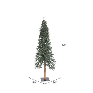 Foto 2 | Árbol De Navidad Vickerman Alpine Natural Bark 2.4 M Sin Iluminación - Venta Internacional.