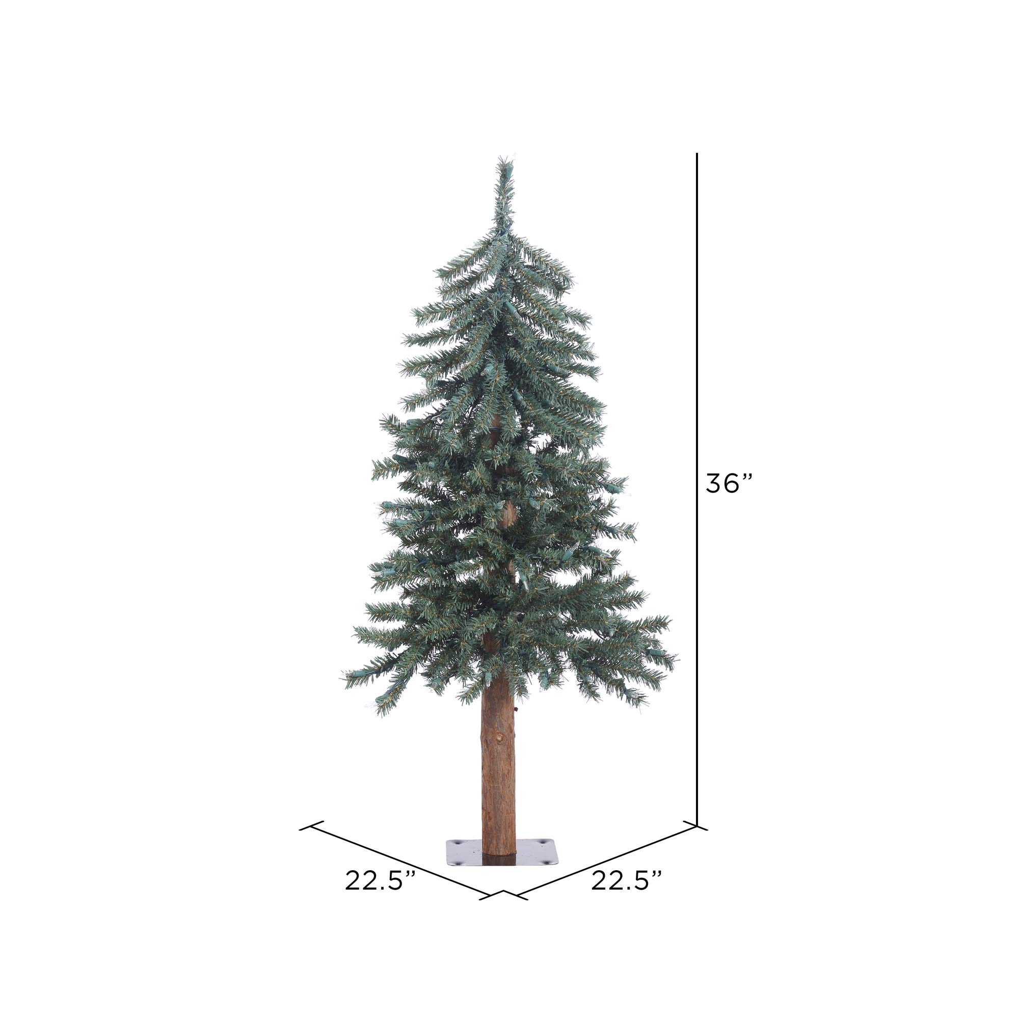 Foto 2 | Árbol De Navidad Vickerman Natural Bark Alpine 90 Cm Sin Iluminación - Venta Internacional.