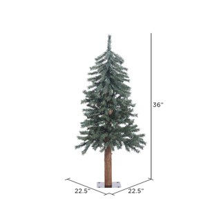 Foto 2 | Árbol De Navidad Vickerman Natural Bark Alpine 90 Cm Sin Iluminación - Venta Internacional.