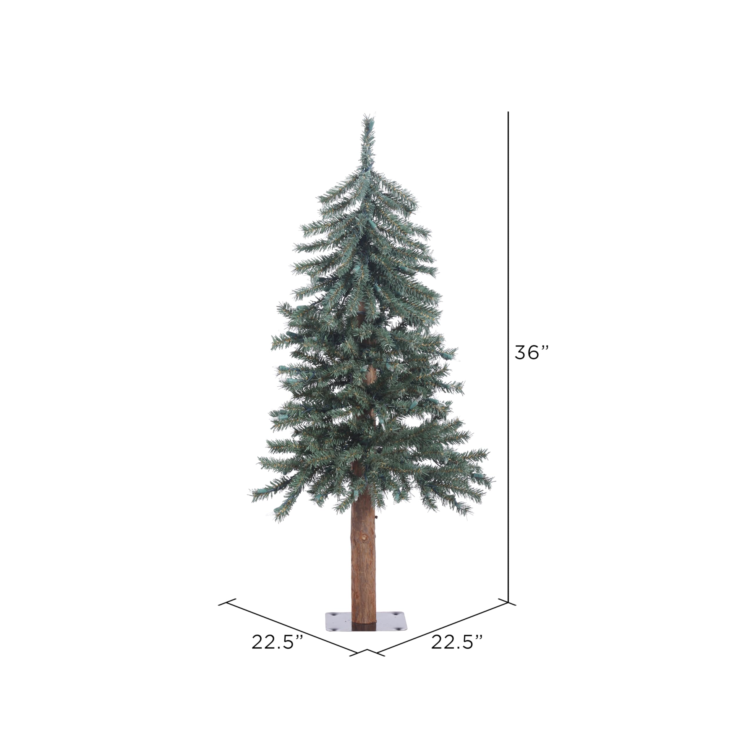 Foto 4 pulgar | Árbol De Navidad Vickerman Natural Bark Alpine 90 Cm Sin Iluminación - Venta Internacional.