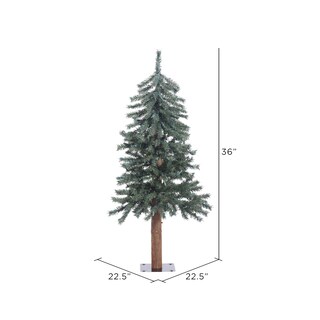 Foto 3 | Árbol De Navidad Vickerman Natural Bark Alpine 90 Cm Sin Iluminación - Venta Internacional.