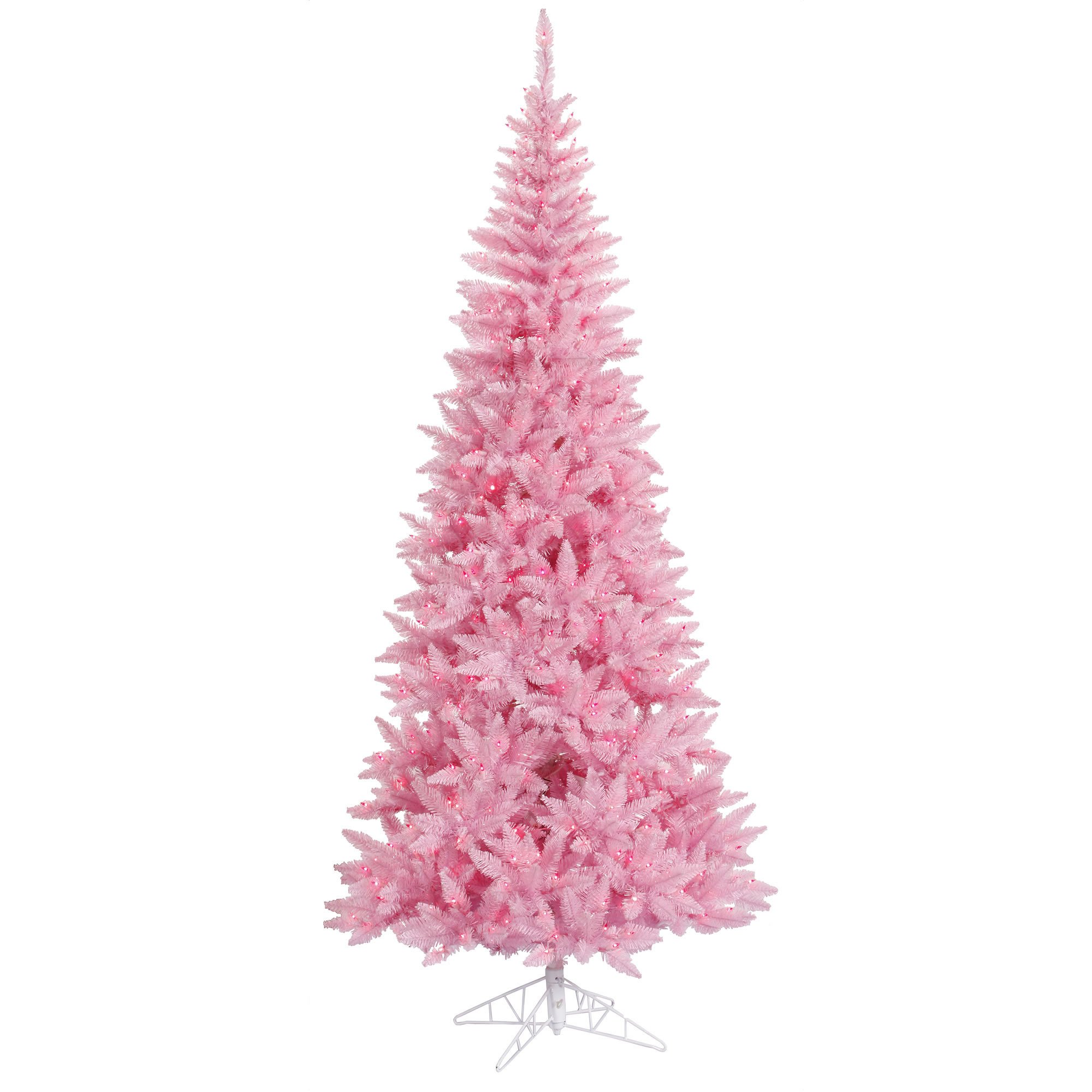 Foto 2 pulgar | Árbol De Navidad Vickerman Pink Fir Slim De 1,4 M Con 200 Led - Venta Internacional.