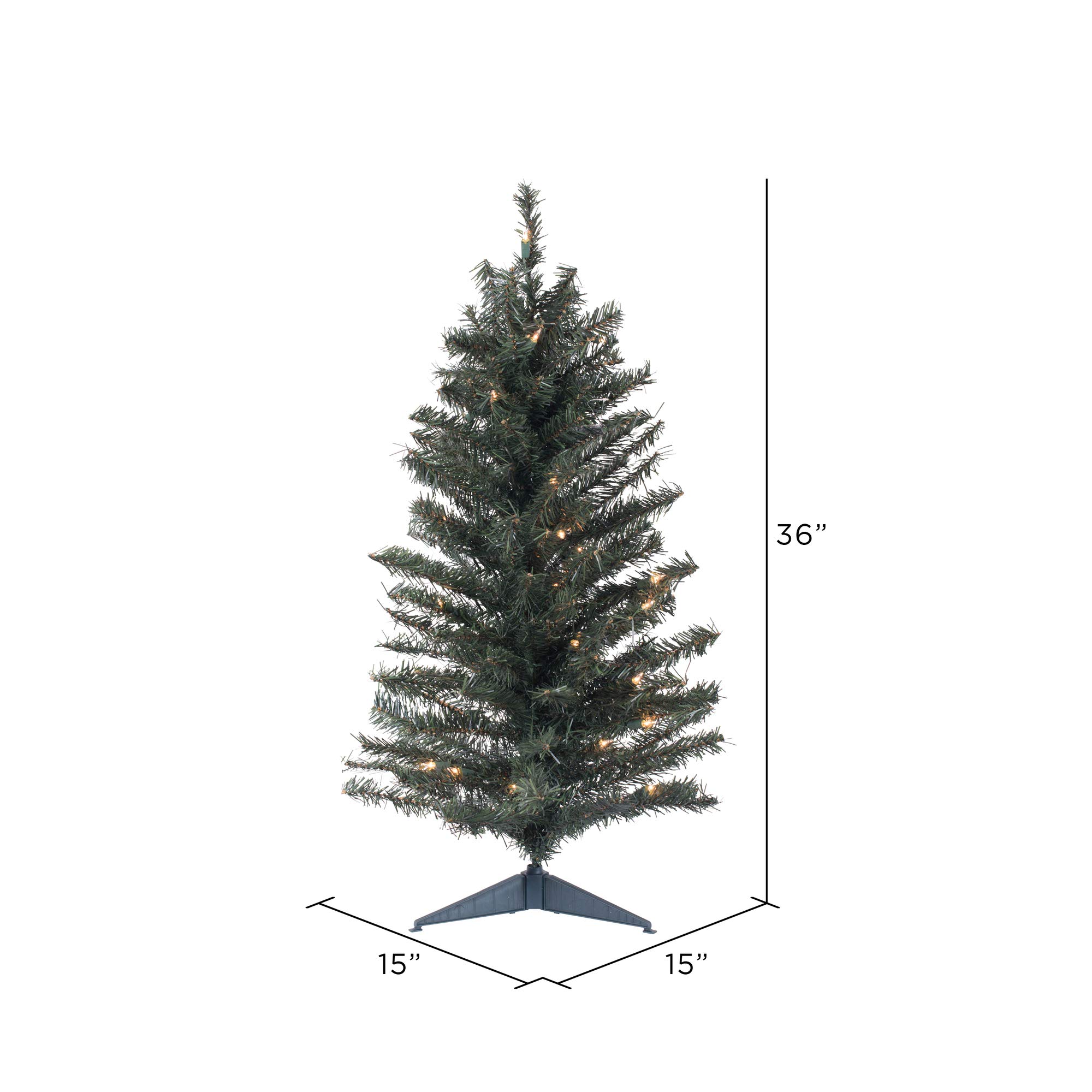 Foto 4 pulgar | Árbol De Navidad Vickerman Canadian Pine 36 Cm Con Luces - Venta Internacional.