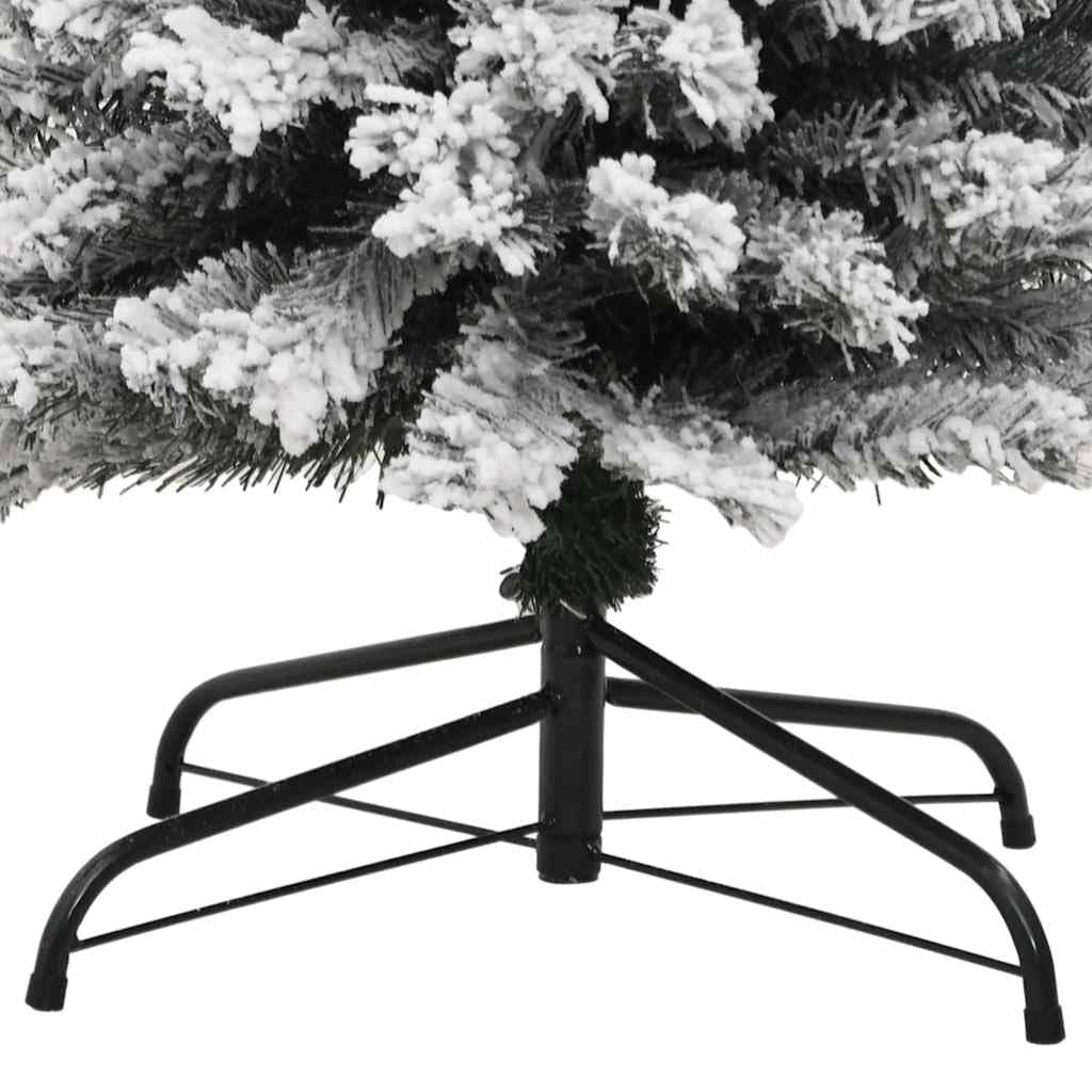 Foto 6 pulgar | Árbol De Navidad Vidaxl Slim De 2,1 M Con Pvc Flocado De Color Verde Nieve - Venta Internacional.