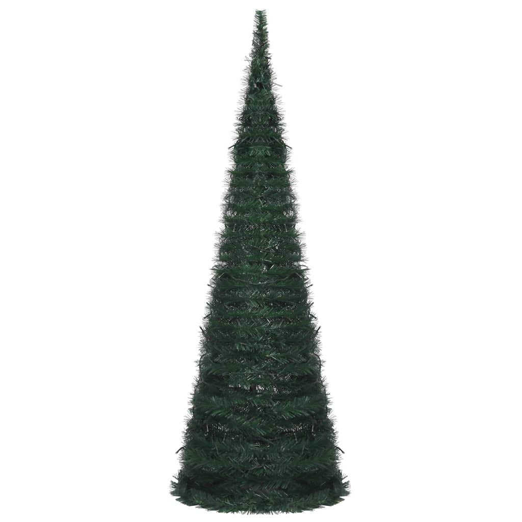 Foto 3 pulgar | Árbol De Navidad Vidaxl Desplegable De 6 Pies Con 150 Luces Led De Pvc Verde - Venta Internacional.