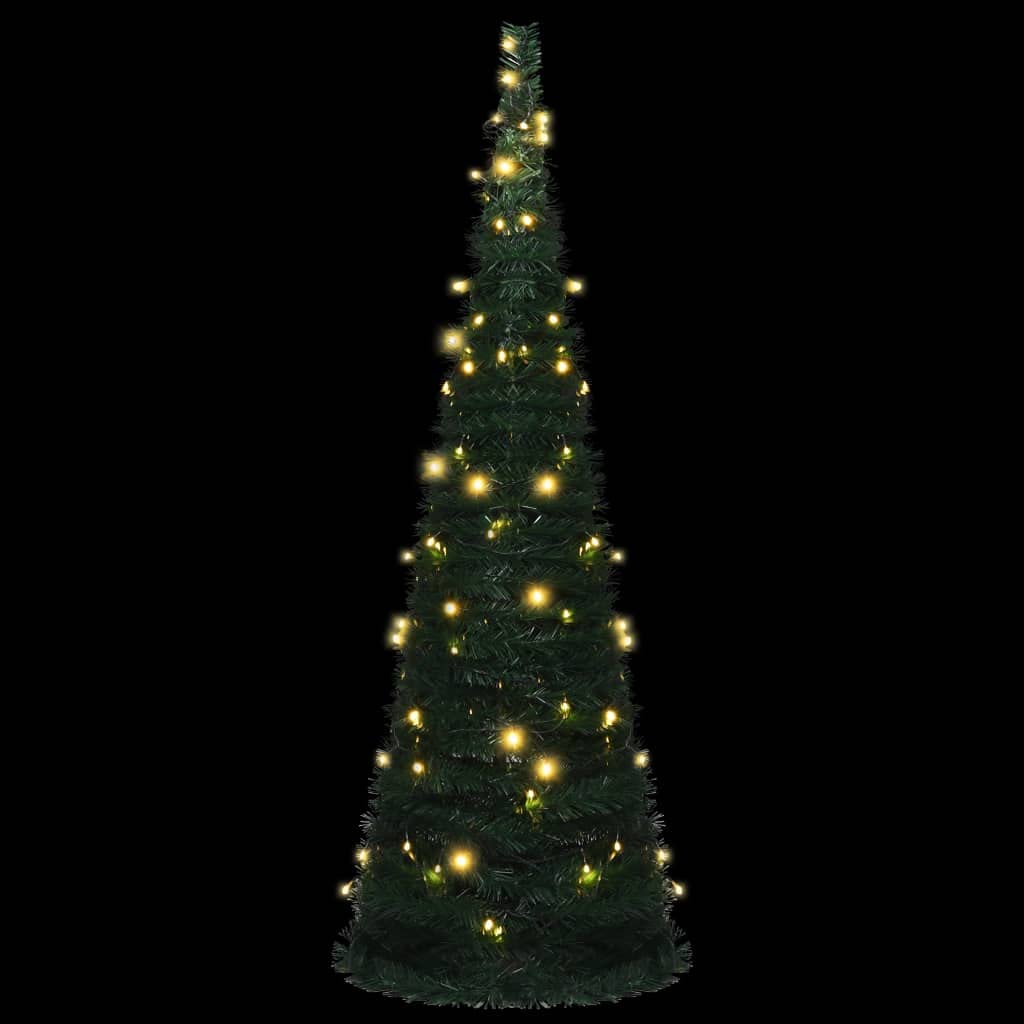 Foto 5 pulgar | Árbol De Navidad Vidaxl Desplegable De 6 Pies Con 150 Luces Led De Pvc Verde - Venta Internacional.