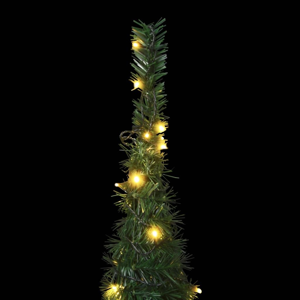 Foto 6 | Árbol De Navidad Vidaxl Desplegable De 6 Pies Con 150 Luces Led De Pvc Verde - Venta Internacional.