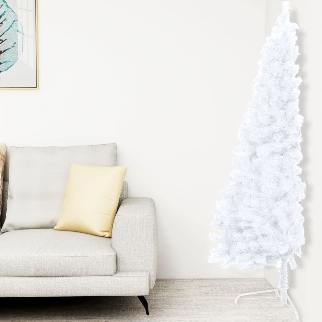Foto 2 | Árbol De Navidad Vidaxl Artificial De Pvc Blanco Realista De Medio Metro Y Medio Metro - Venta Internacional.