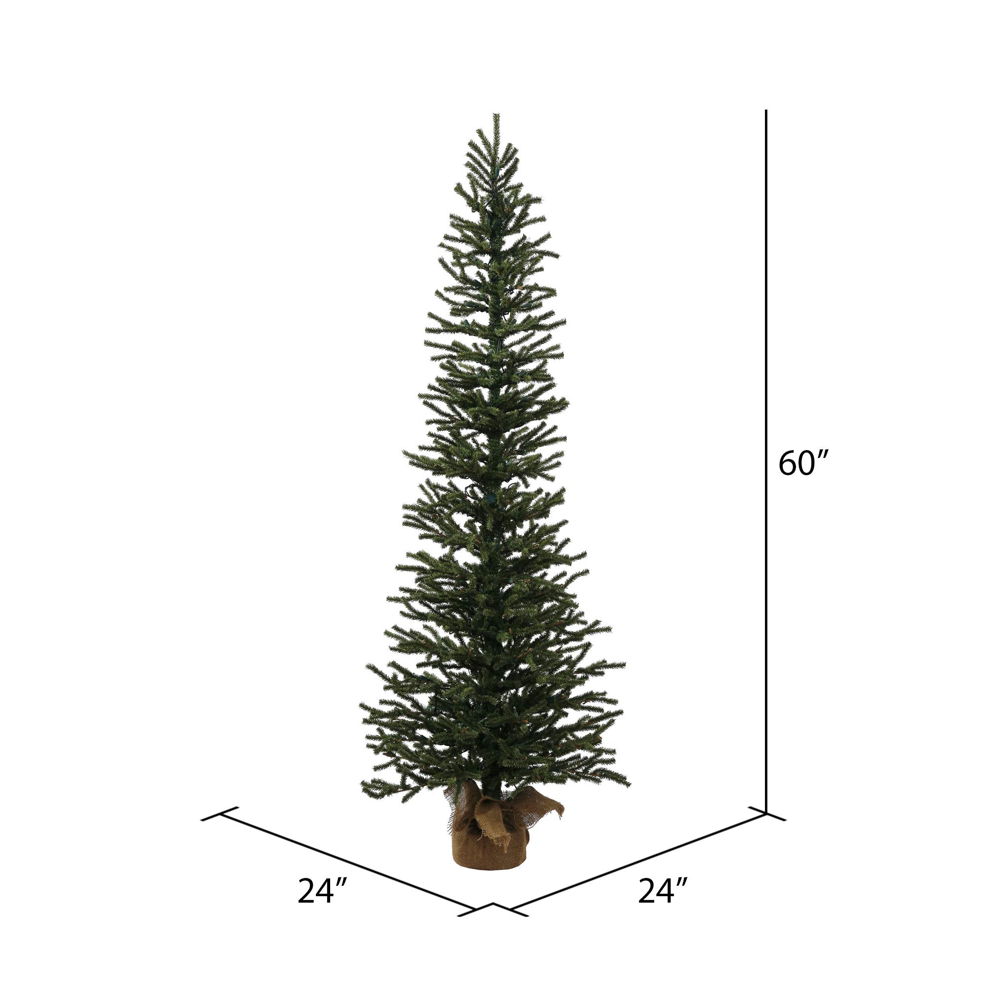Foto 3 pulgar | Árbol De Navidad Vickerman Mini Pine De 1,5 M Con Base De Arpillera - Venta Internacional.