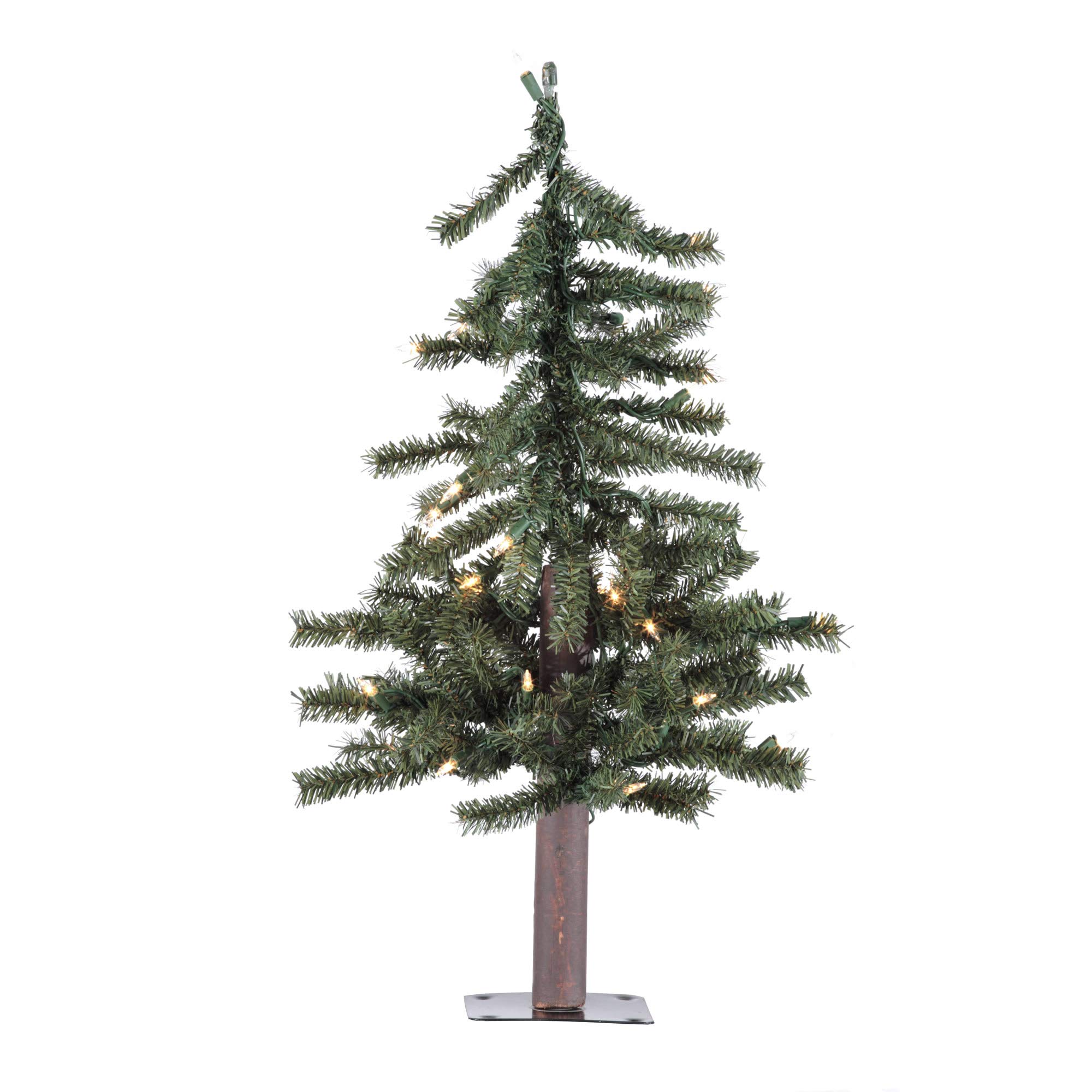 Foto 2 pulgar | Árbol De Navidad Vickerman De 60 Cm, Alpino Natural, Con Luces - Venta Internacional.