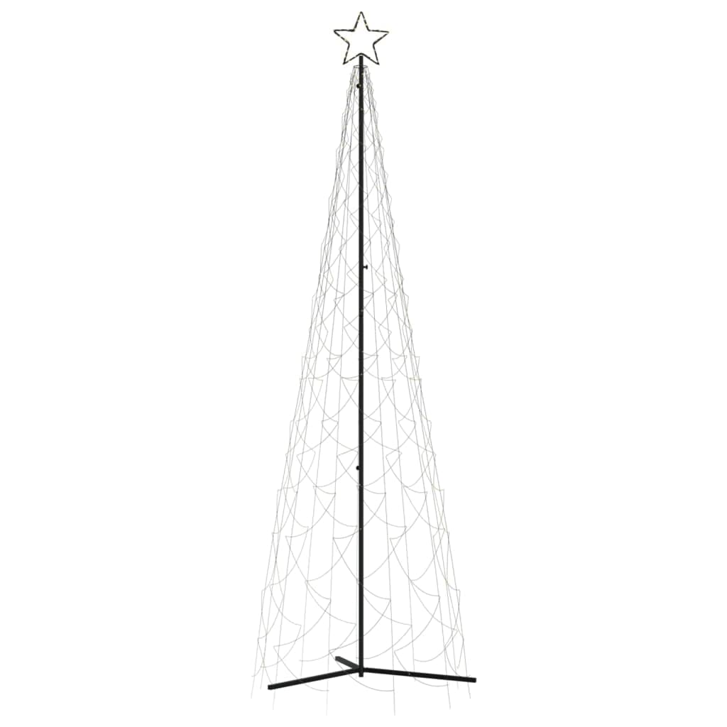 Foto 4 pulgar | Árbol En Forma De Cono De Navidad Vidaxl, Blanco Cálido, 500 Led, 1 M X 3 M - Venta Internacional.