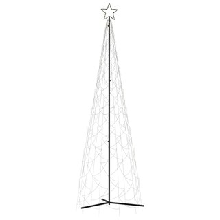 Foto 3 | Árbol En Forma De Cono De Navidad Vidaxl, Blanco Cálido, 500 Led, 1 M X 3 M - Venta Internacional.