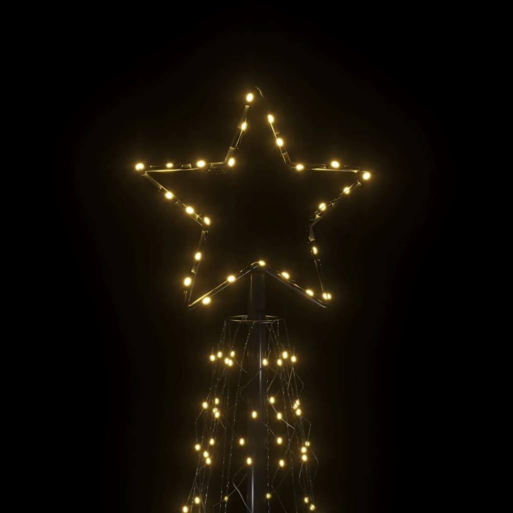 Foto 6 pulgar | Árbol En Forma De Cono De Navidad Vidaxl, Blanco Cálido, 500 Led, 1 M X 3 M - Venta Internacional.