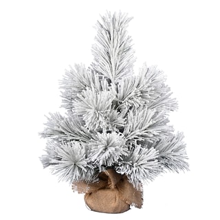 Foto 1 | Árbol De Navidad Vickerman Beckett Pine De 24 Cm Con Puntas Nevadas - Venta Internacional.