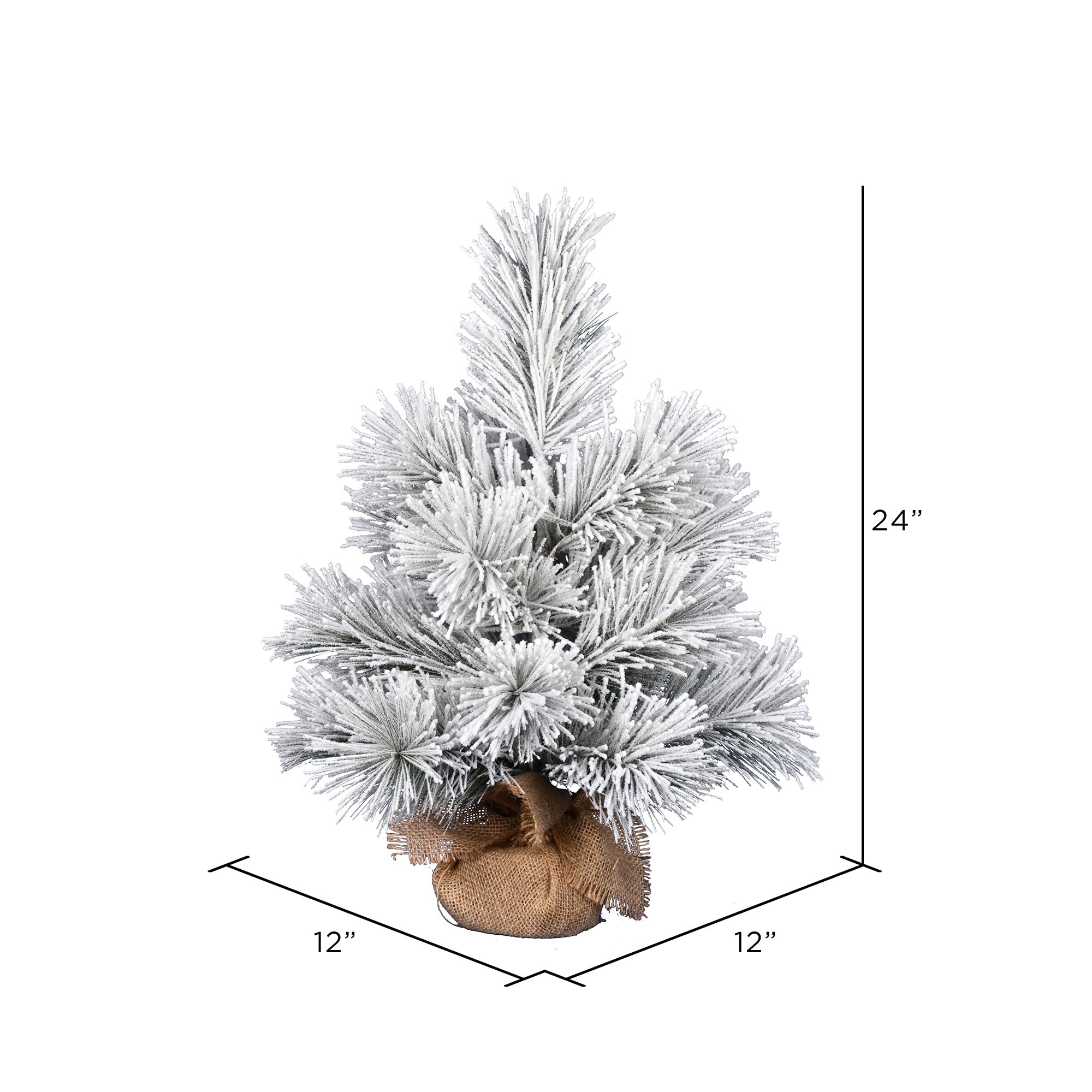 Foto 3 pulgar | Árbol De Navidad Vickerman Beckett Pine De 24 Cm Con Puntas Nevadas - Venta Internacional.