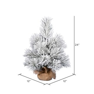 Foto 2 | Árbol De Navidad Vickerman Beckett Pine De 24 Cm Con Puntas Nevadas - Venta Internacional.